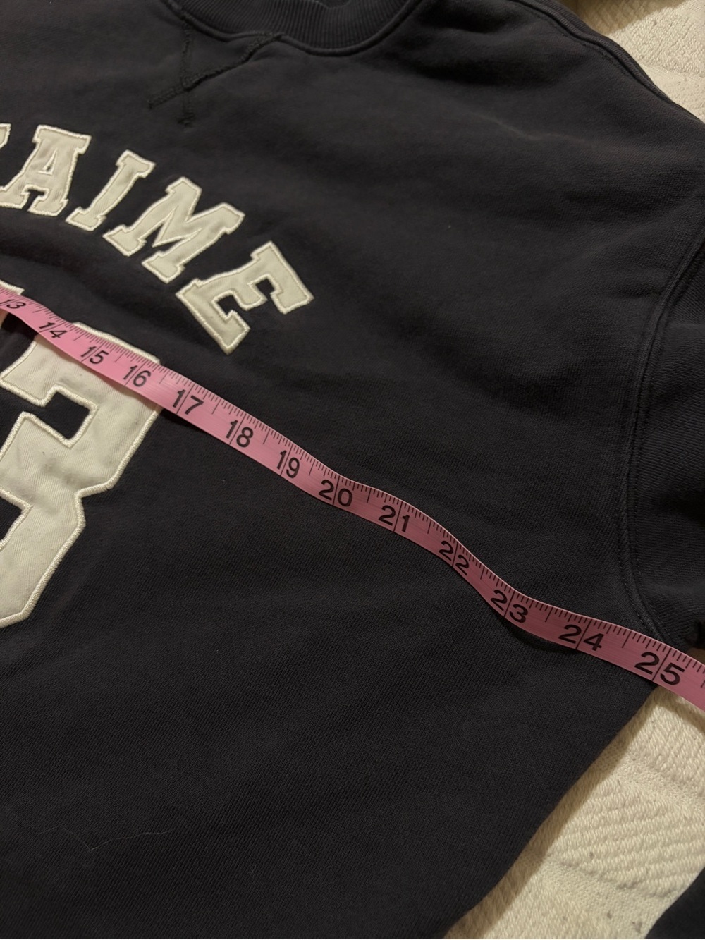 Great condition size L navy blue 'J'AIME 73 PARIS' Graphic Sweatshirt by H&M - Picture 5 of 8